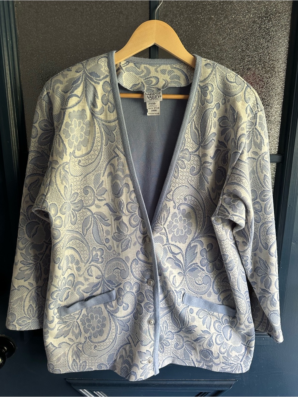 Vintage Floral Jacquard Blazer